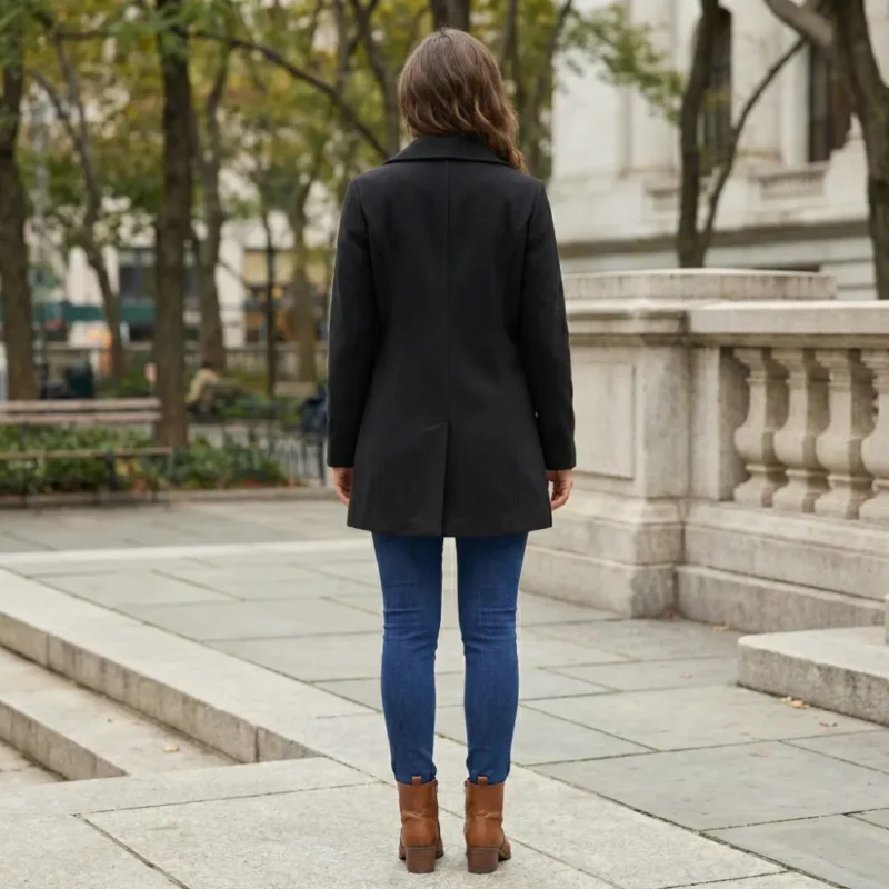 Samira | Long-sleeve Wool Coat